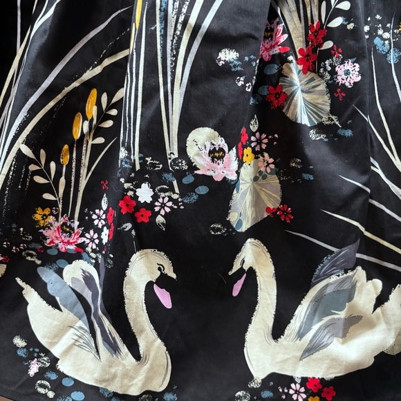 Bella Pogue Retro Black Swan Scene Dress Sleeveless, Full Pleated Skirt - Picture 2 of 13